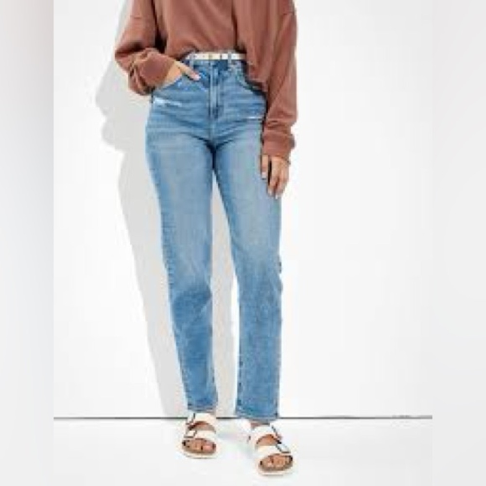 AMERICAN EAGLE - Mom Straight Jean Sz 14